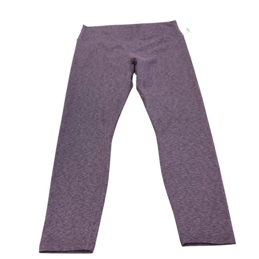 ZYIA PURPLE BLACK LEGGINGS 7 Sz 20