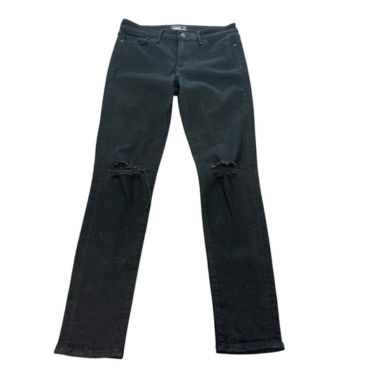 ABERCROMBIE & FITCH HARPER SUPER SKINNY BLACK JEANS Sz 27/4