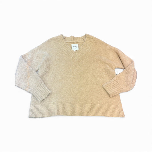 AERIE TEDDY BOULCE TAN SWEATER 226 LARGE