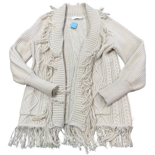 JONATHAN SIMKHAI ANINA FISHERMAN CARDIGAN STONE WOOL COTTON NO BELT 6 SMALL