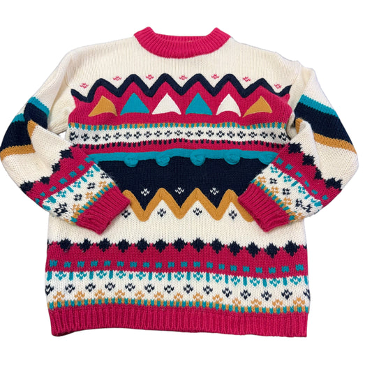 IVY VINTAGE FAIR ISLE COLORFUL SWEATER 100 MEDIUM