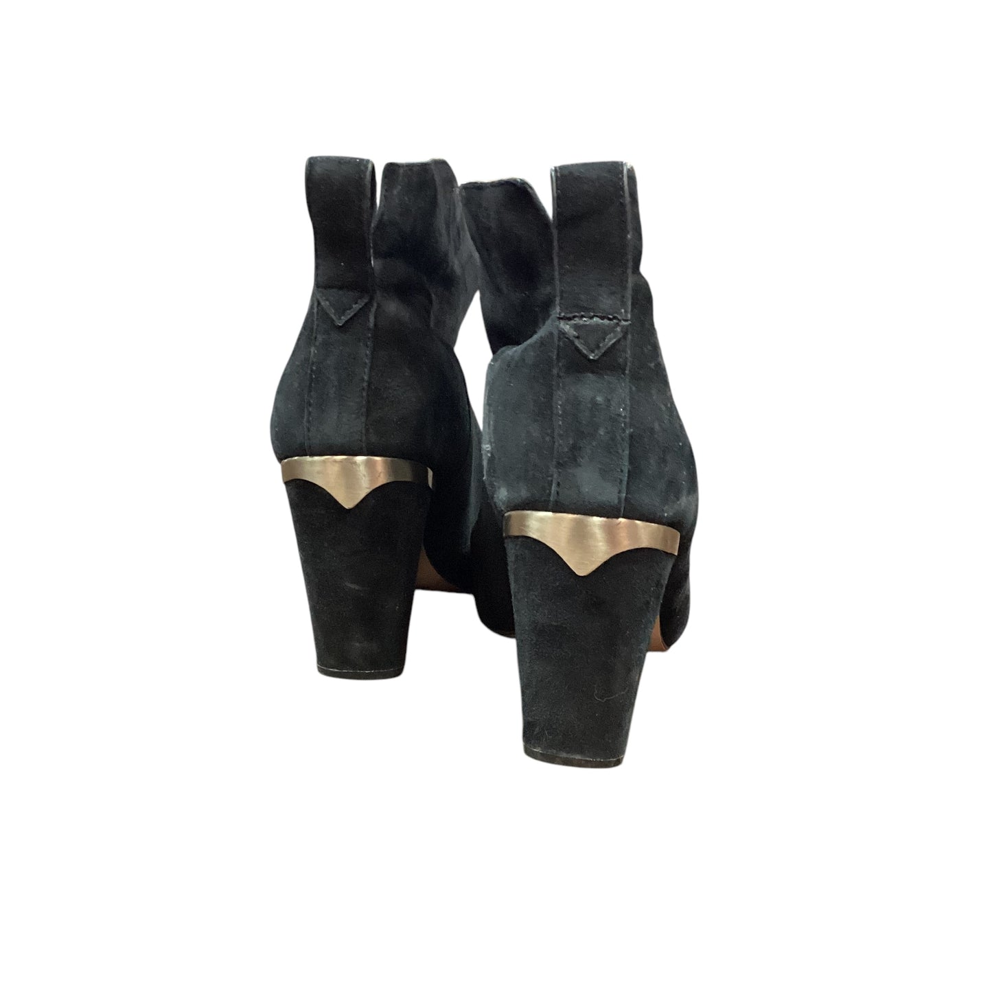 1.STATE BLACK SUEDE HEELED BOOTIES (#51)  SIZE 9  $14.99