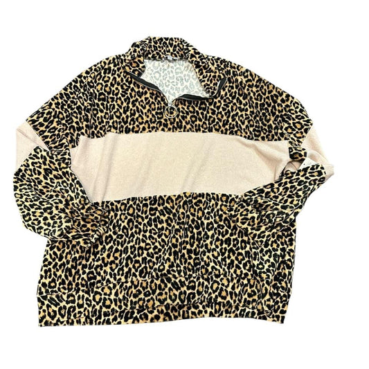 WHITE BIRCH ANIMAL PRINT PULL OVER 125  1X