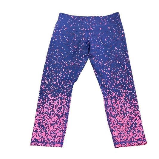 ZYIA ACTIVE NAVY PINK LEGGINGS 123 Sz 14-16