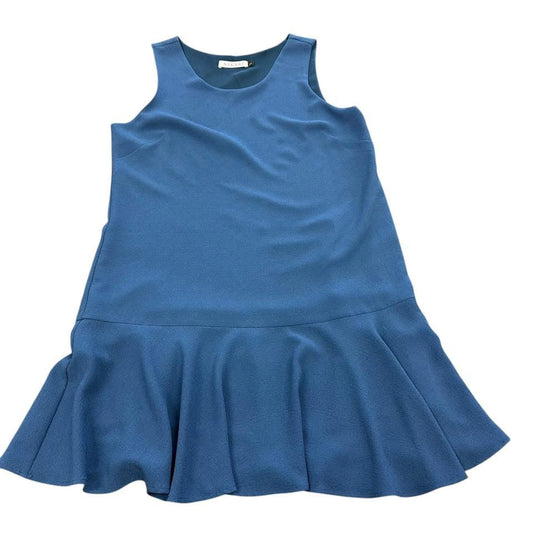 ASKARI NAVY RUFFLE HEM DRESS 206 LARGE