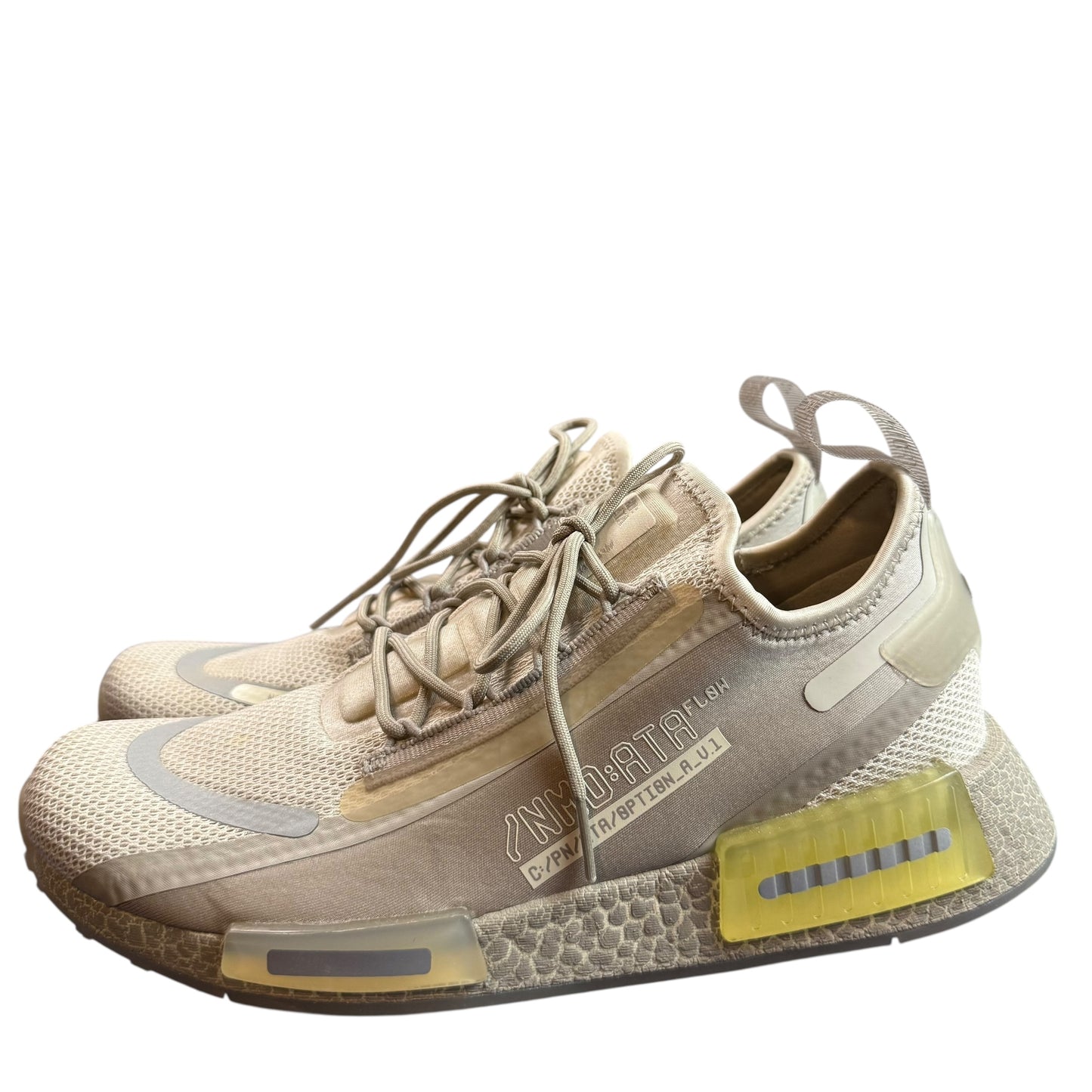 ADIDAS NMD R1 SPECTOO SNEAKER BLISS SILVER METALLIC 26 SZ 8.5 MENS/9.5 WOMENS