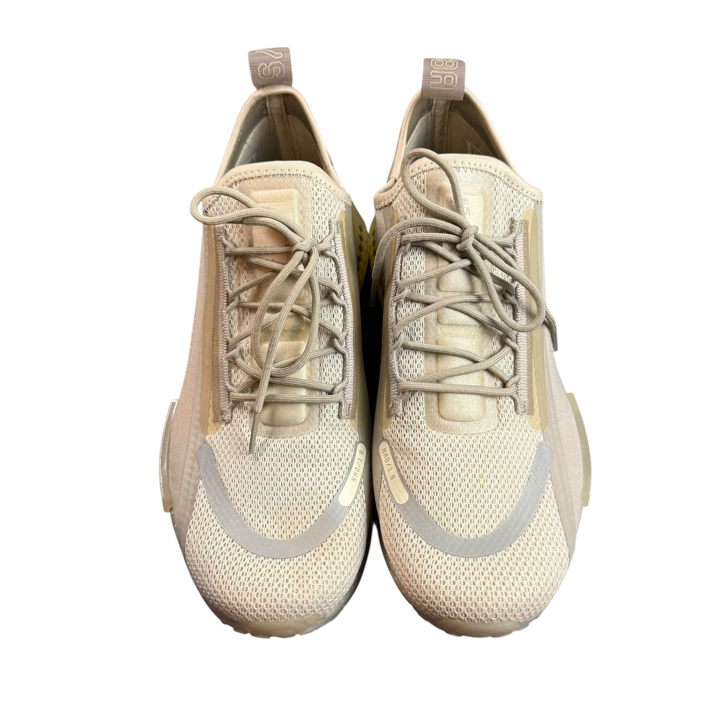 ADIDAS NMD R1 SPECTOO SNEAKER BLISS SILVER METALLIC 26 SZ 8.5 MENS/9.5 WOMENS