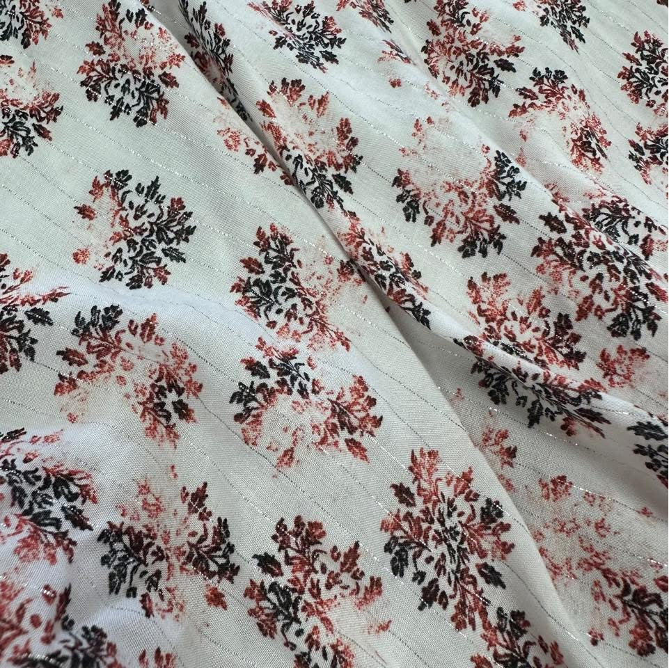 JANE AND DELANCEY FLORAL STRIPED BLOUSE 86 SMALL