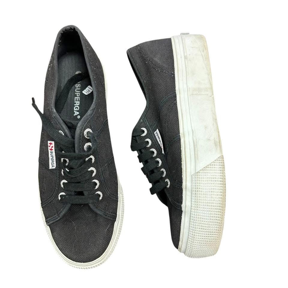 SUPERGA BLACK SNEAKERS 139 Sz 9