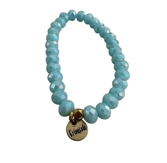 ERIMISH LIGHT BLUE BEADED BRACELET 39