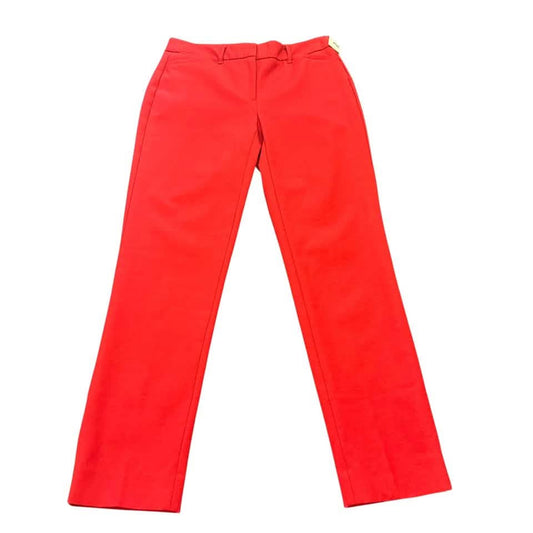 WHBM THE SLIM RED TROUSERS 261 SZ 2
