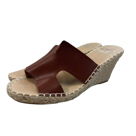 D CONGAC BROWN ESPADRILLES 201  Sz 7.5  $12.99