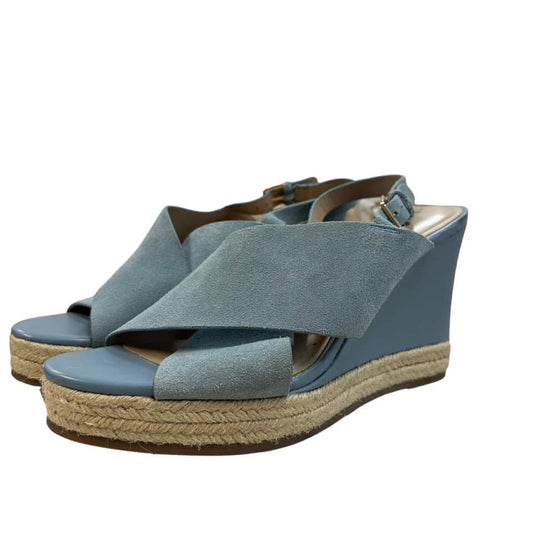 H BY HALSTON BLUE SUEDE ESPADRILLES 16 Sz 11 $19.99