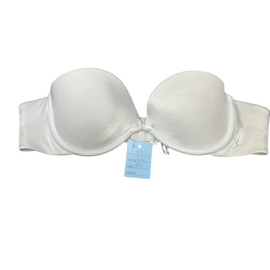 WHITE STRAPLESS BRA 27  34A  $4.99