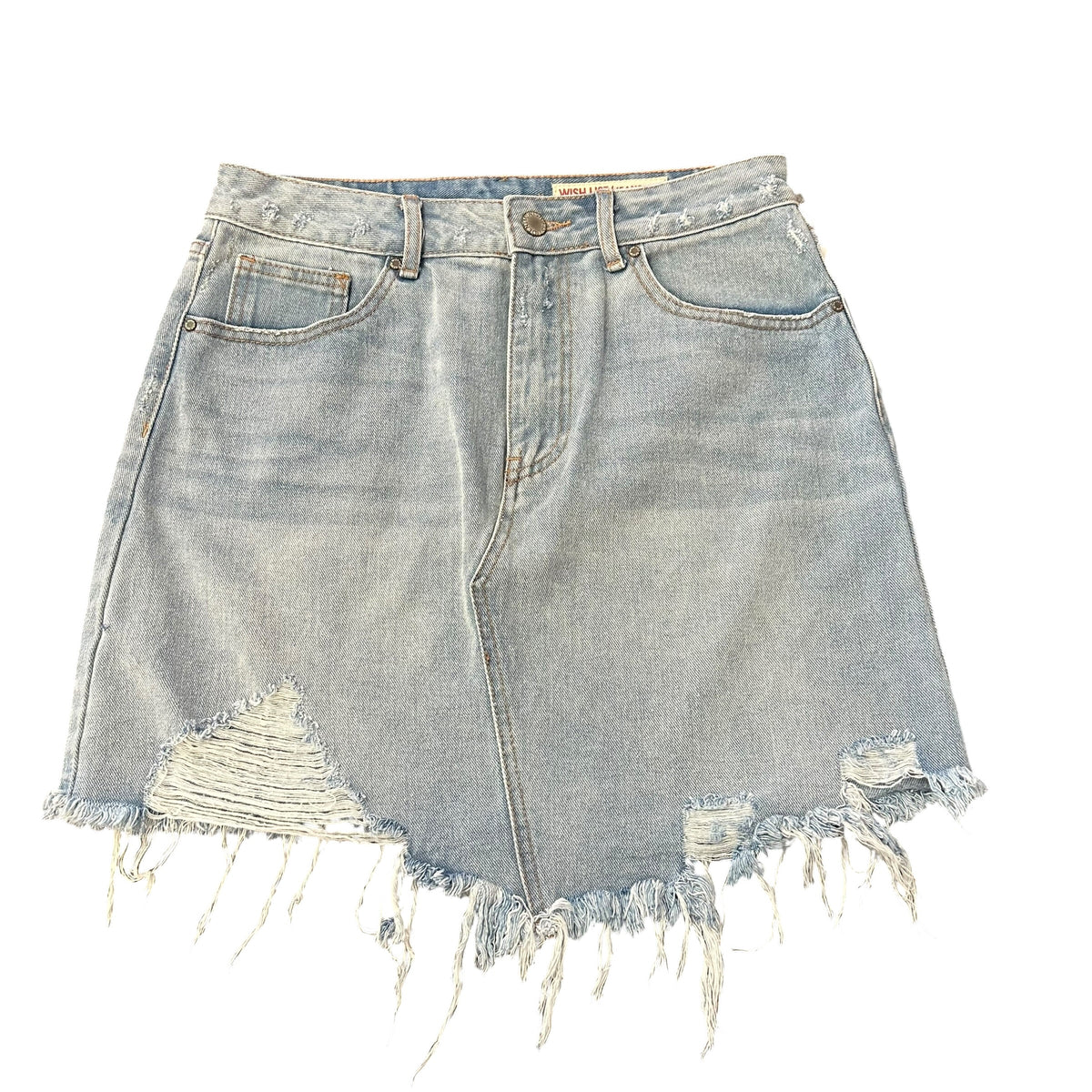 WISH LIST BLUE DENIM SKIRT 41 LARGE - sz 8/10