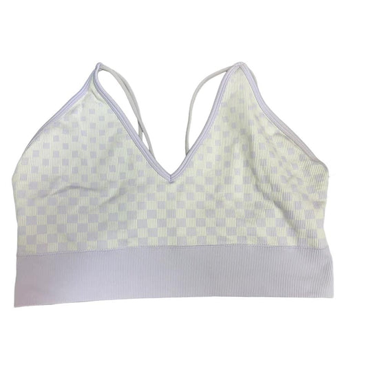 NOBO CHECKERED PURPLE BRALETTE  XXL $5.99