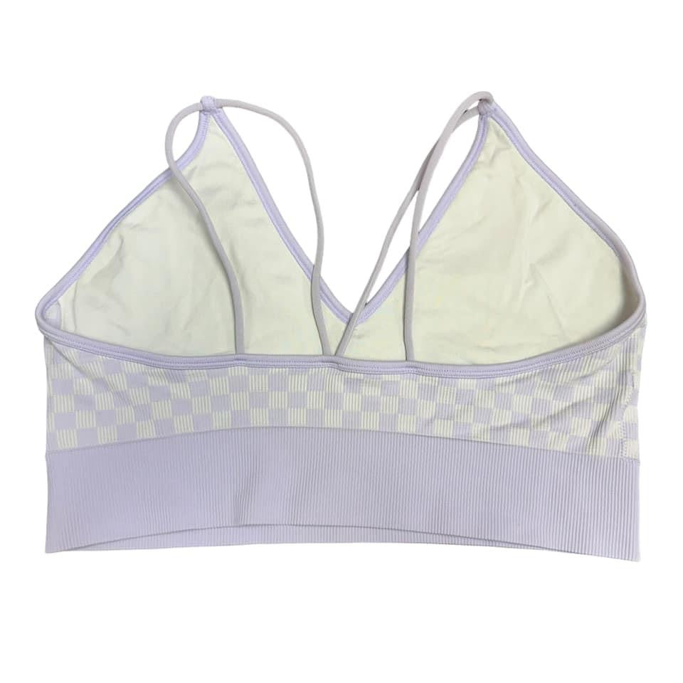 NOBO CHECKERED PURPLE BRALETTE  XXL $5.99