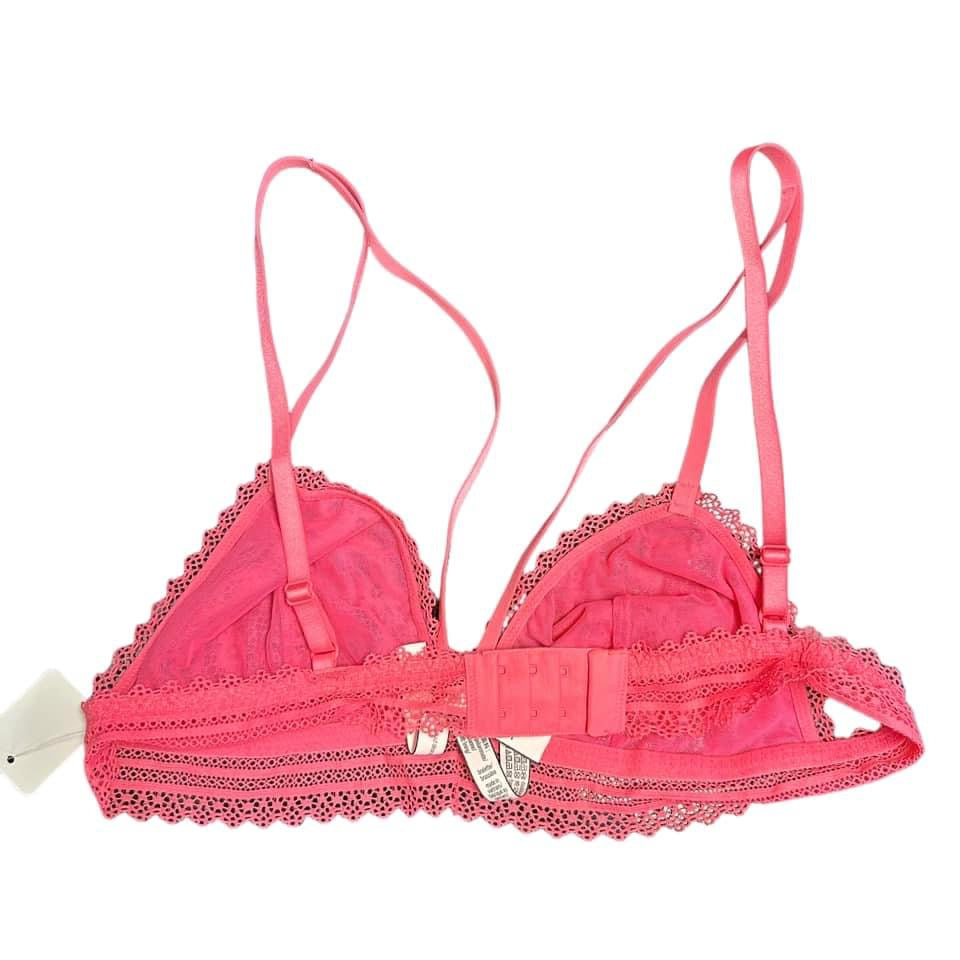 VICTORIA SECRET PINK LACE BRA  LARGE  $9.99