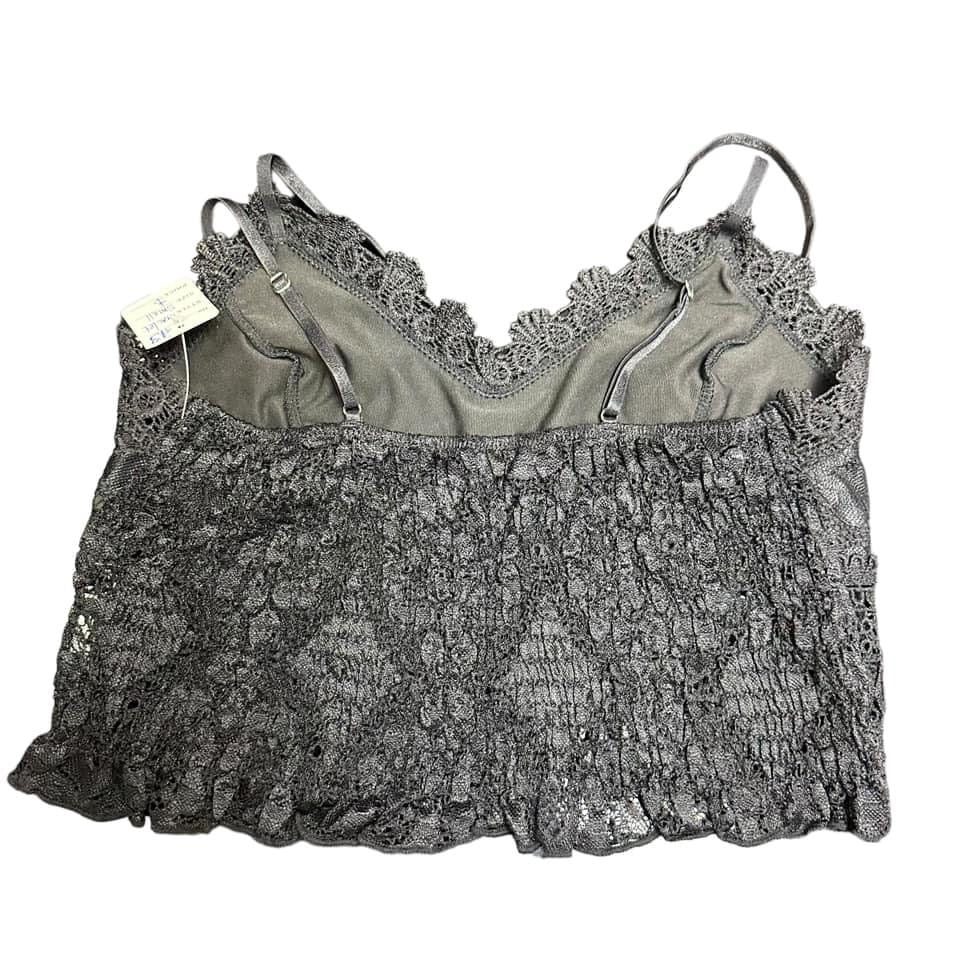 BLACK LACE BRALETTE CROP  SMALL $6.99