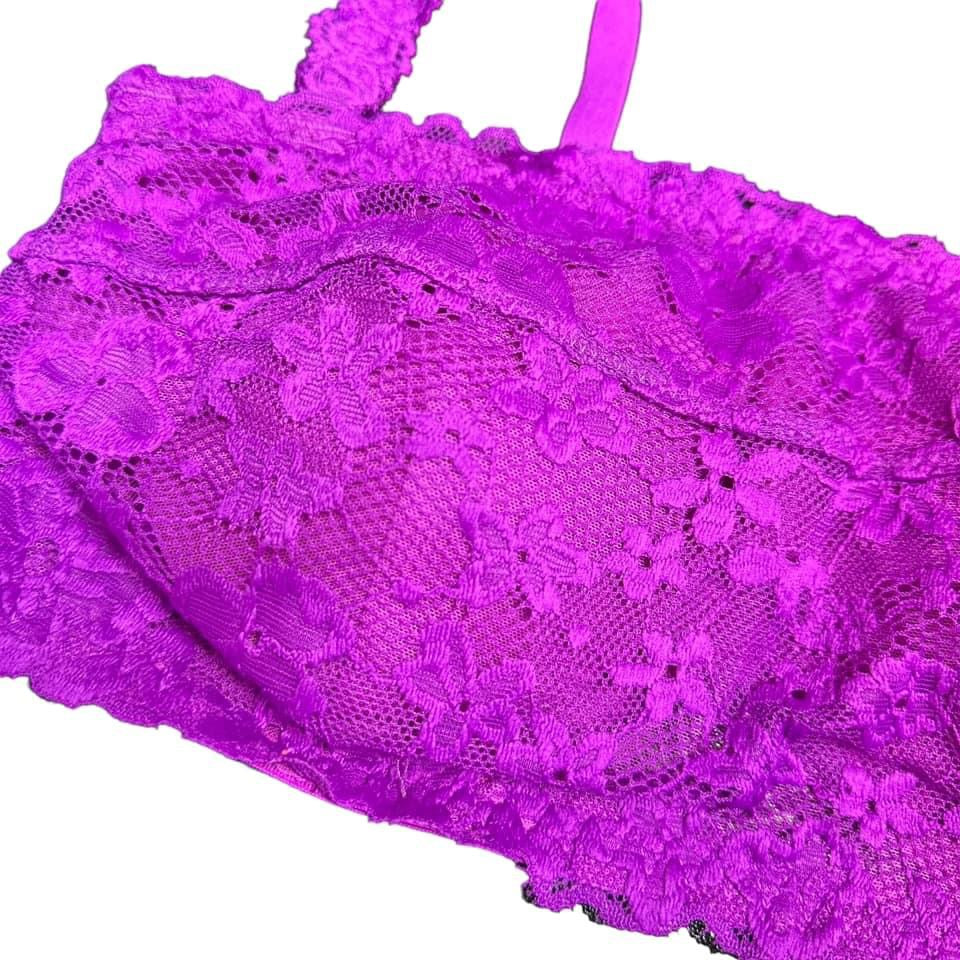 NOBO PURPLE LACE BRA  LARGE  $4.99