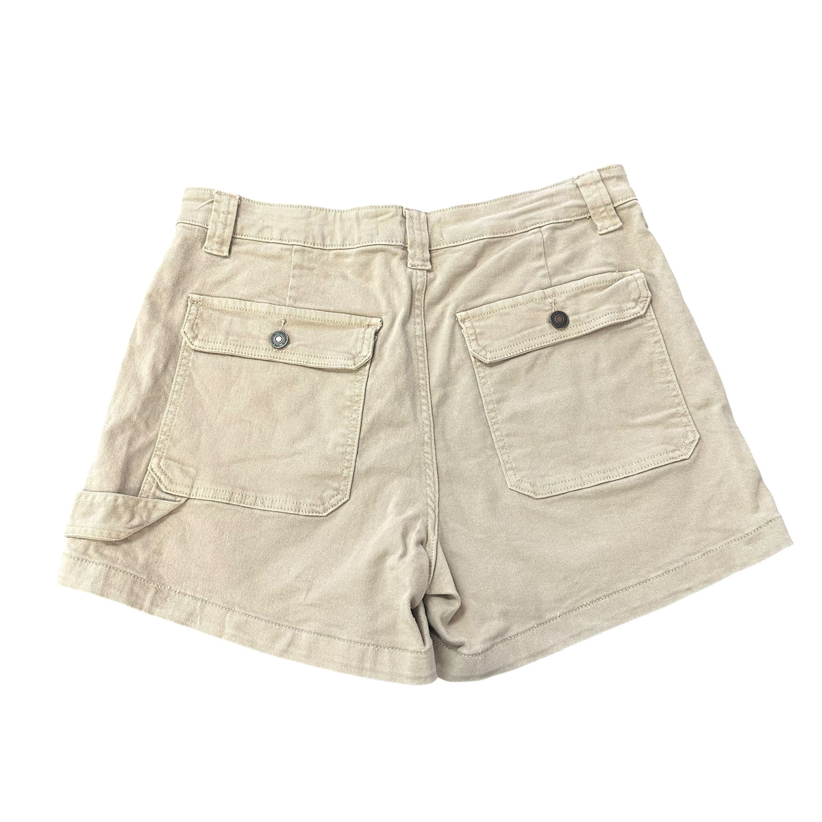 MICA TAN DENIM HIGH RISE SHORTS 100 LARGE