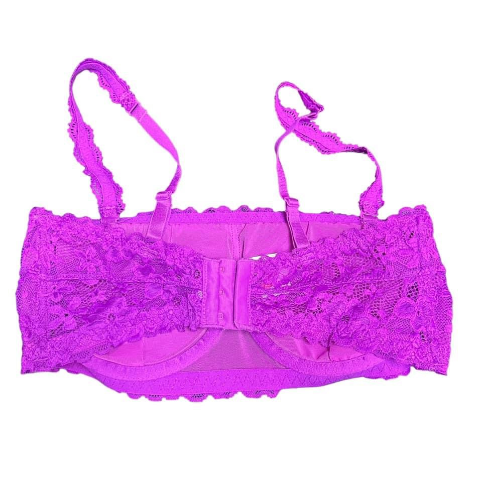 NOBO PURPLE LACE BRA  LARGE  $4.99