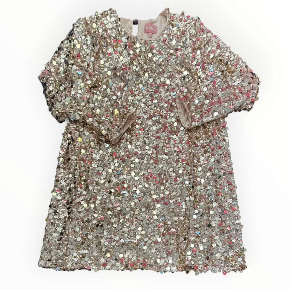 SHOW ME YOUR MUMU MADISON GOLD SEQUINS DRESS 123 2X