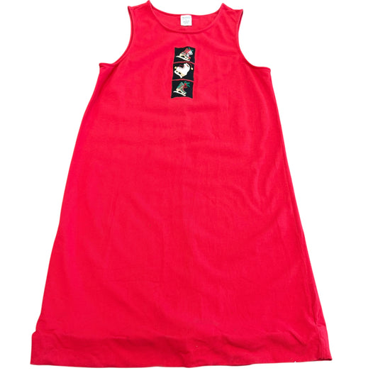 WESTBOUND RED MAXI CHRISTMAS DRESS VINTAGE 100 LARGE