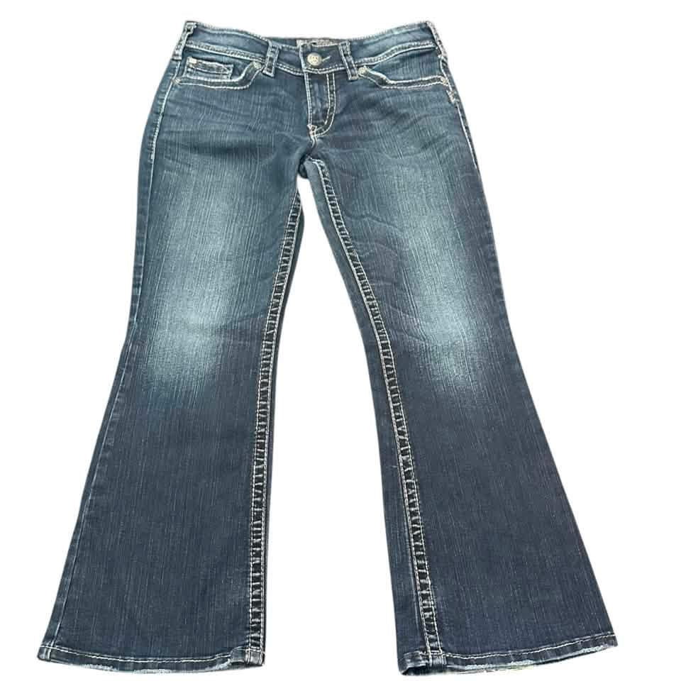 SILVER JEANS SUKI SURPLUS LOW RISE 100 SZ 28 x 30