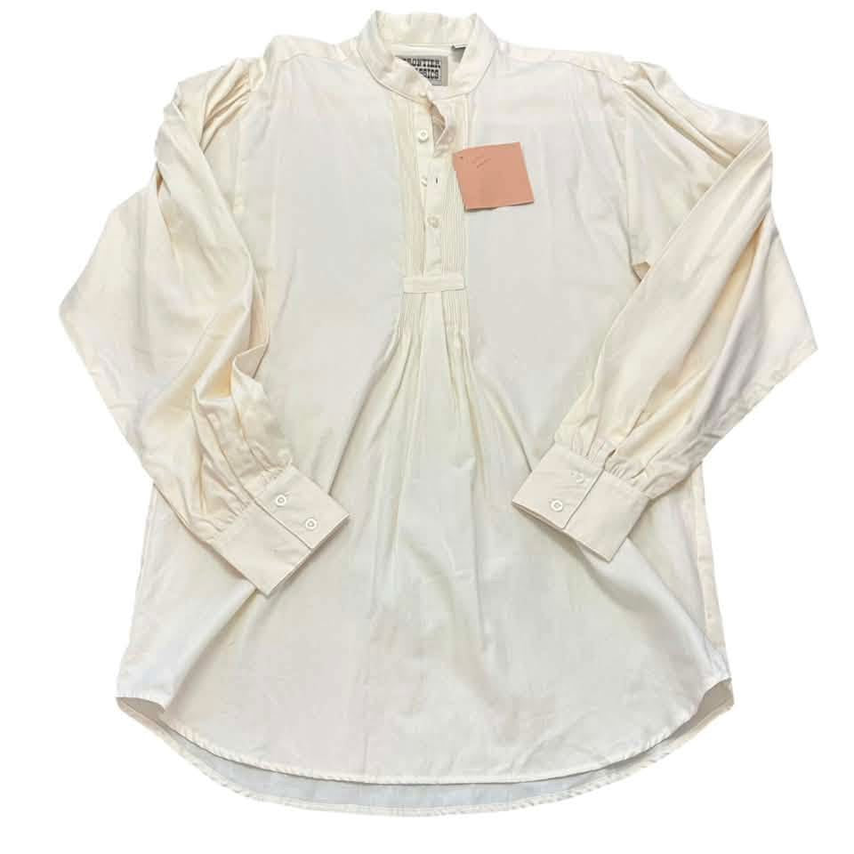 VINTAGE FRONTIER BEIGR POPOVER TUNIC BLOUSE NWT 100 SMALL