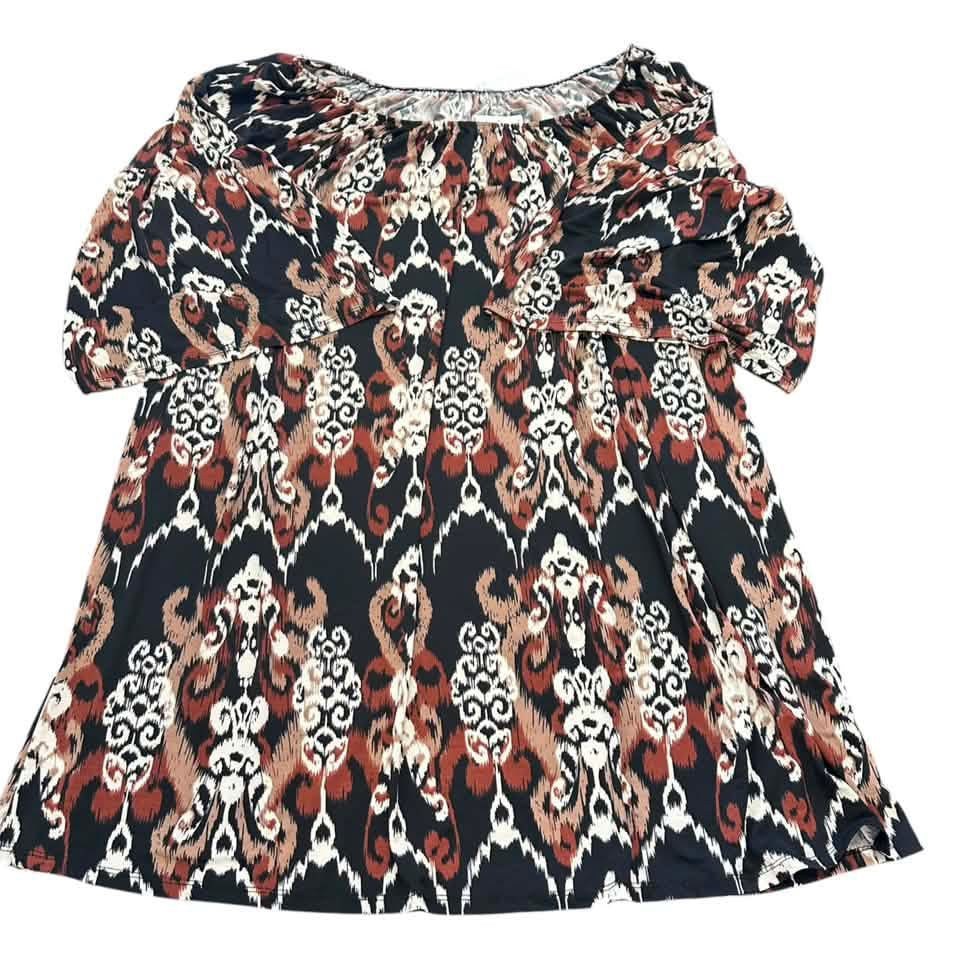 DEAR SCARLETT BROWN BLACK DRESS NWT 7 2X $19.99