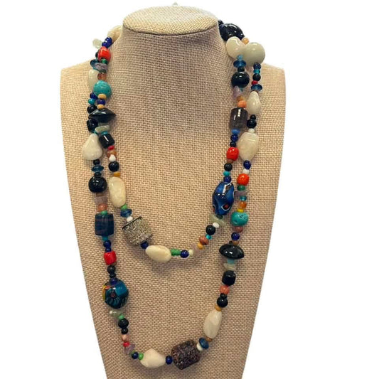 VINTAGE ECLECTIC ARTISAN NECKLACE 258