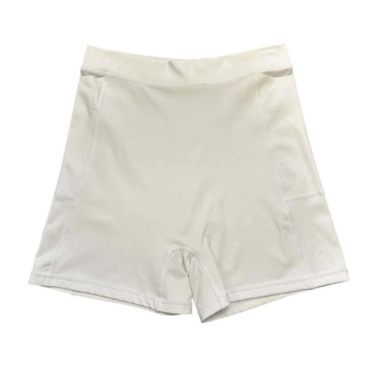 AERIE OFFLINE WHITE BIKER SHORTS 100 LARGE