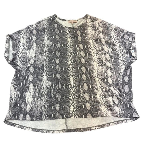 PHILOSOPHY SNAKESKIN FLEECE LIKE TOP 100 1X