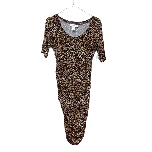 MOTHERHOOD ANIMAL PRINT MATERNITY DRESS - SMALL - 14