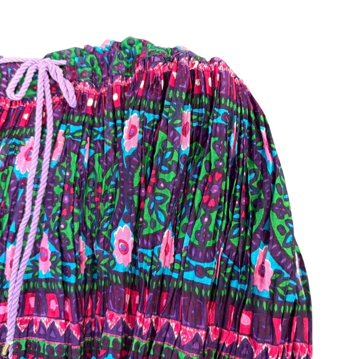 MULTI COLOR CRINKLED SKIRT 100 L/XL