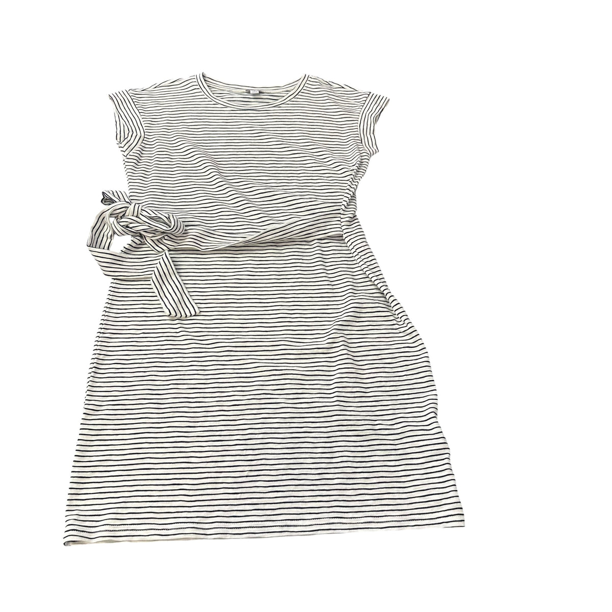 J CREW NAVY WHITE STRIPED DRESS 26 SMALL