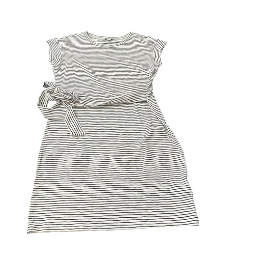 J CREW NAVY WHITE STRIPED DRESS 26 SMALL