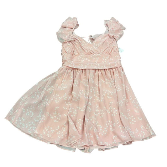 SELFIE LESLIE PINK CHIFFON DRESS 223 NWT LARGE