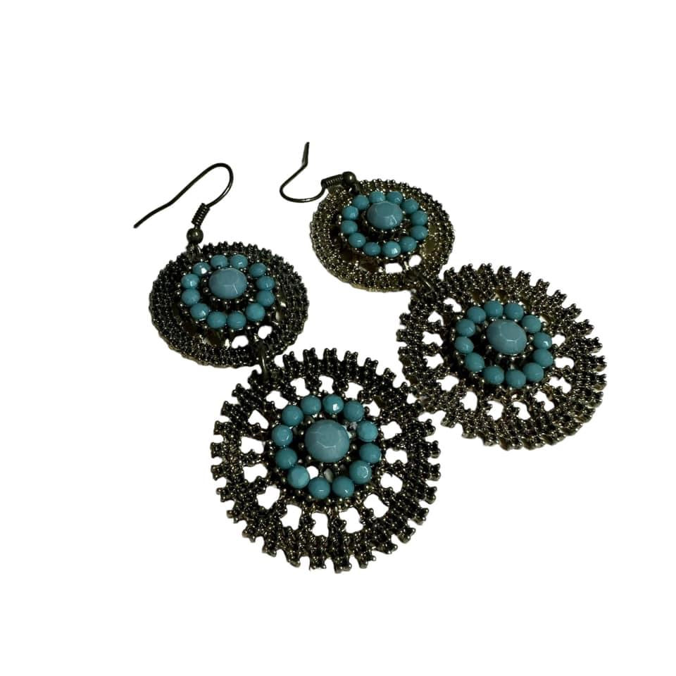 TURQUOISE DANGLE EARRINGS