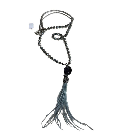 CHICOS FEATHER TASSEL NECKLACE