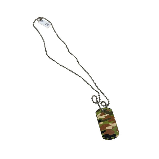 CAMO DOG TAG NECKLACE