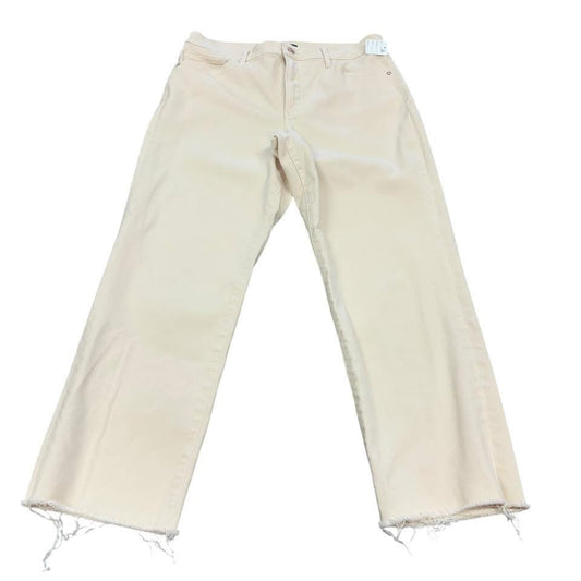 EXPRESS STRAIGHT ANKLE BEIGE JEANS 26 Sz 12