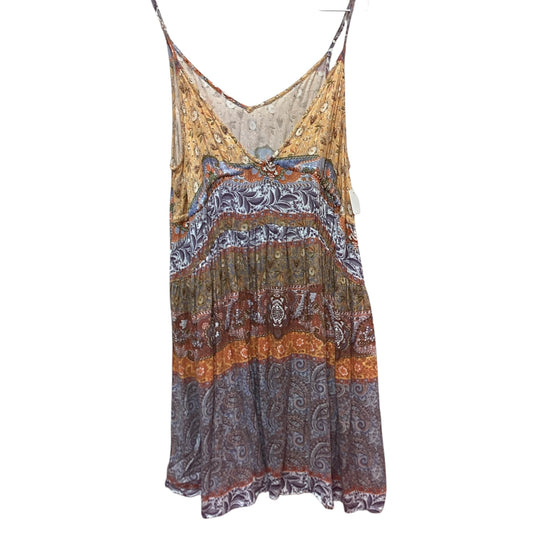 CUPSHE MUSTARED YELLOW BOHO HALTER DRESS - LARGE - 154