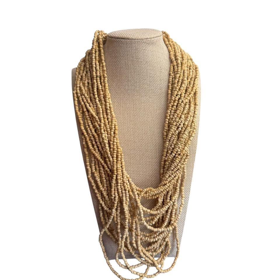 MULTI STRAND BEADED NECKLACE 84