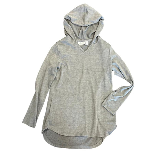 D&CO GRAY HOODIE TUNIC LENGTH  XXS - SMALL