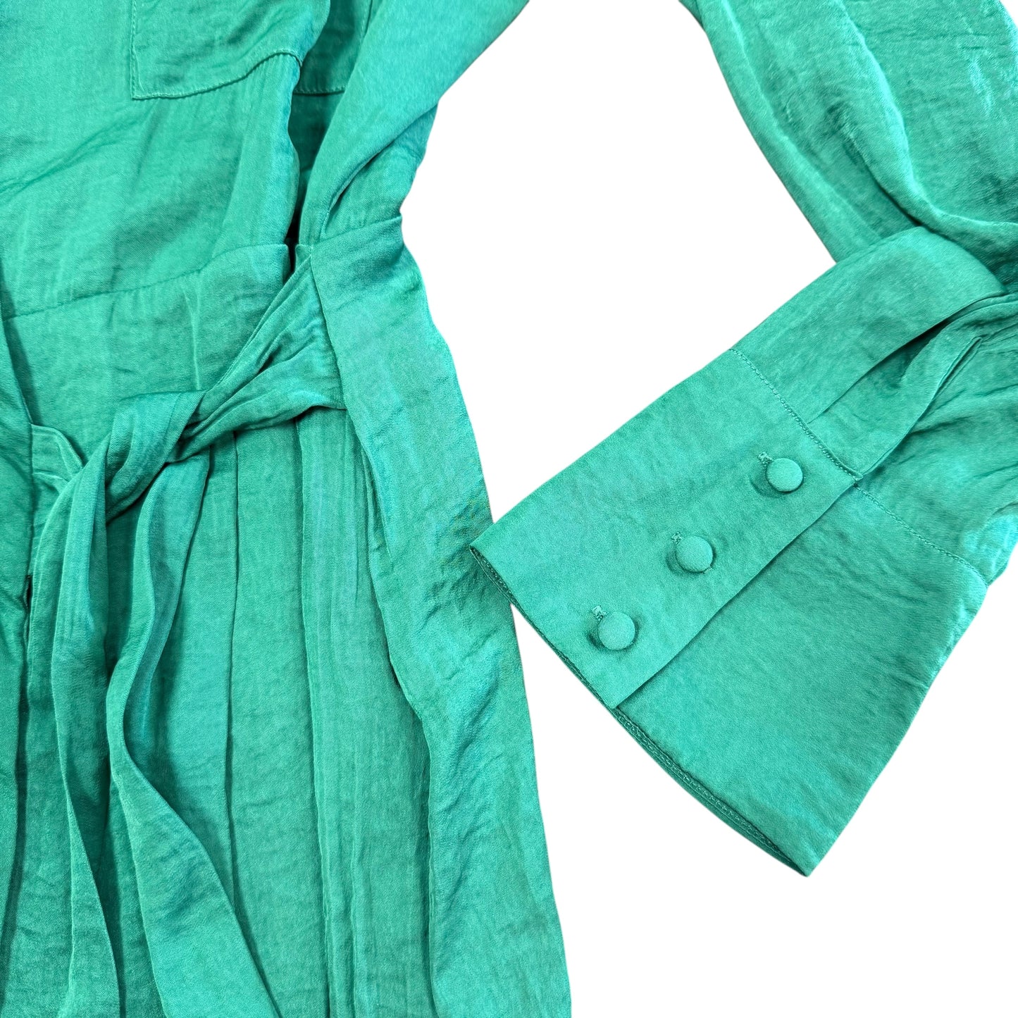 GIBSON LATIMER FOREST GREEN FULL LENGTH DRESS 26 LARGE NWT $109