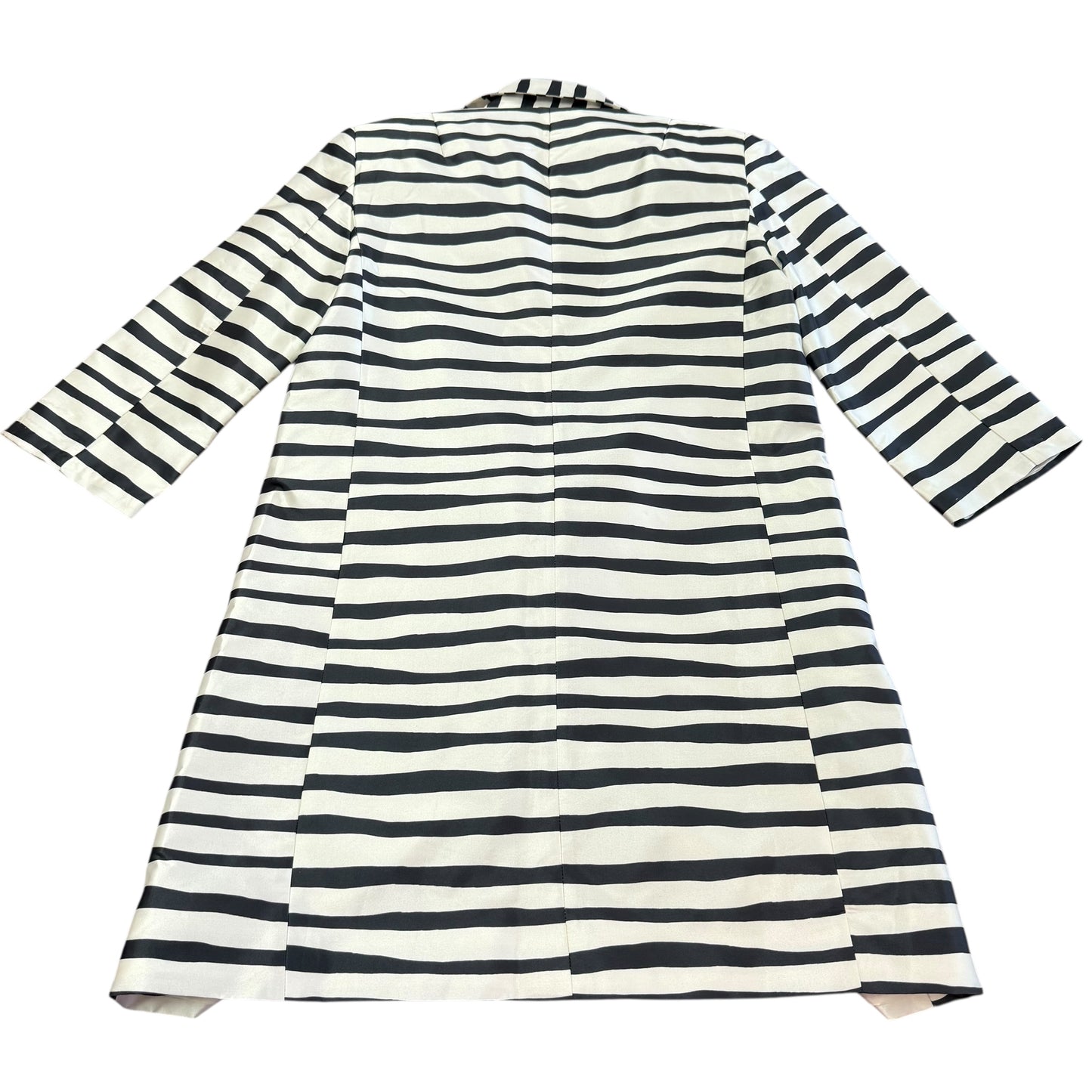 FRANCES CALENTINE BLACK WHITE COAT 214 SMALL