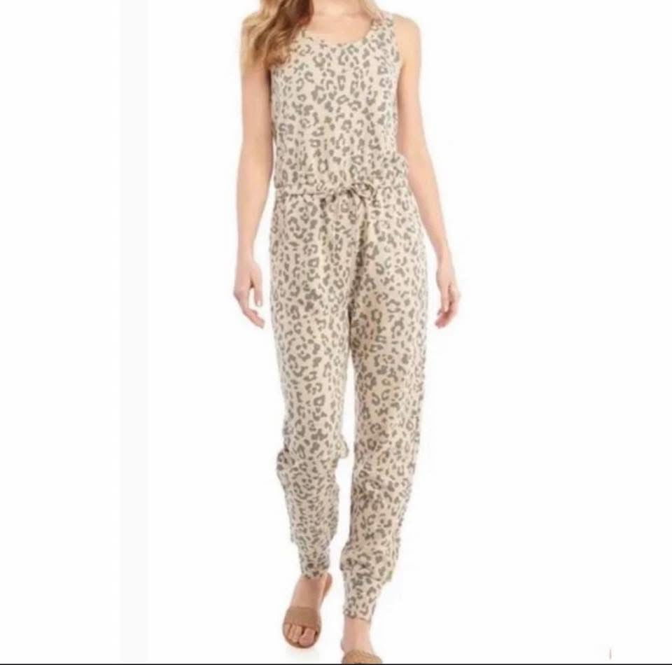 HIPPIE ROSE ANIMAL PRINT JUMPSUIT 27 SMALL