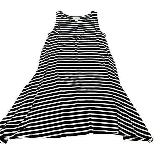 LOFT STRIPED SWING DRESS 179 SMALL